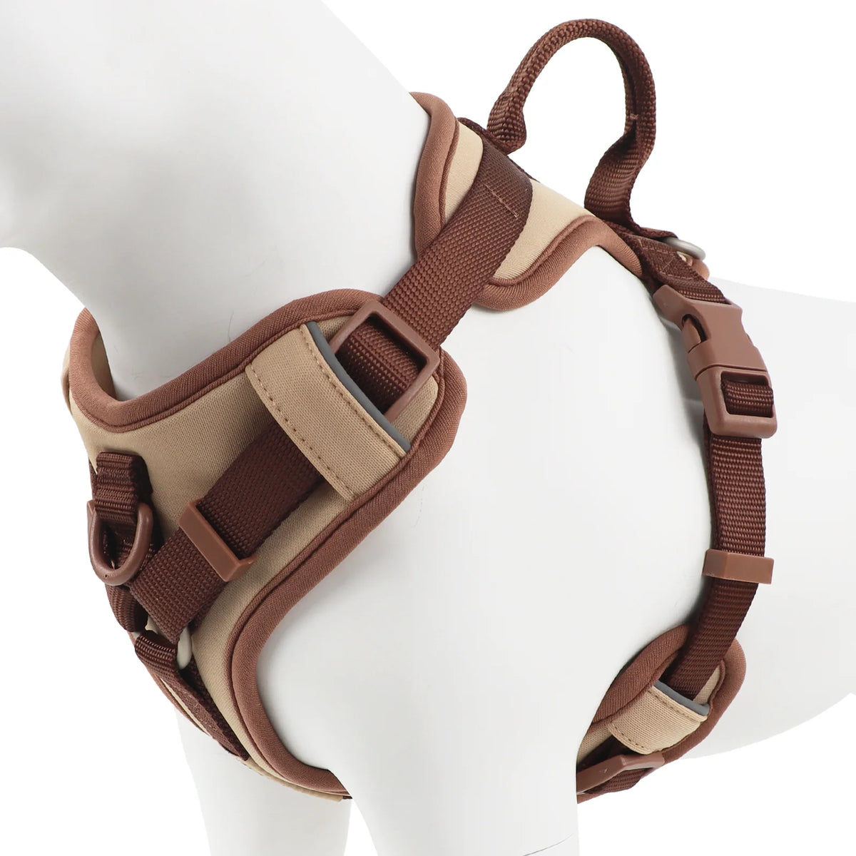 New Chocolate Color Luxury Dog Harness No Pull for Large Small Dogs
