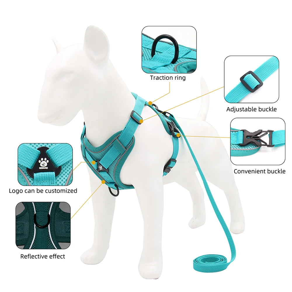 Cat Harness and Leash Set Escape Proof Reflective Outdoor Walking