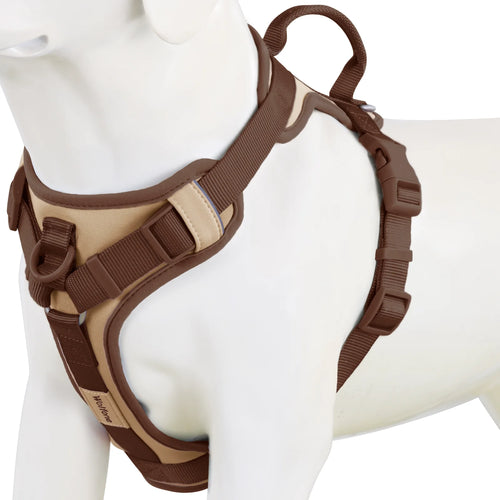 New Chocolate Color Luxury Dog Harness No Pull for Large Small Dogs